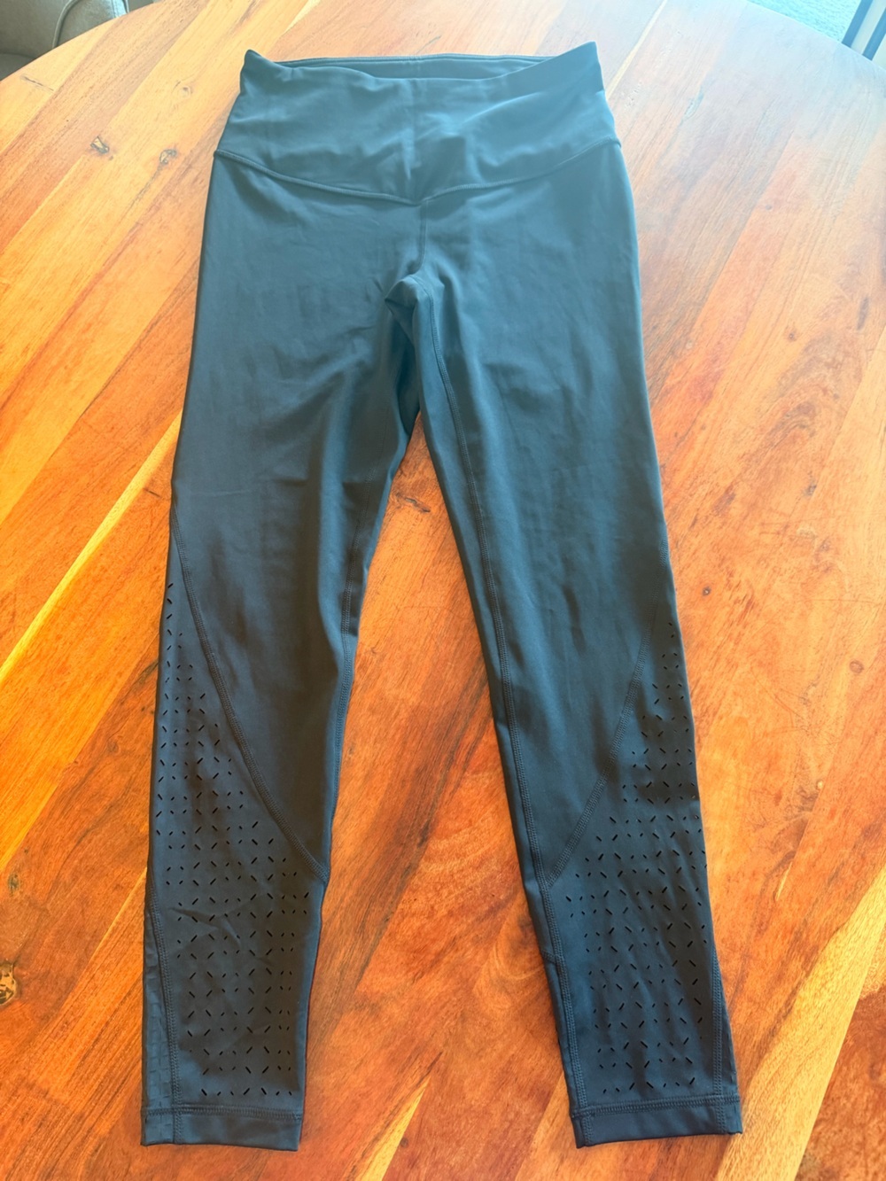 Zella Black Laser-Cut Leggings